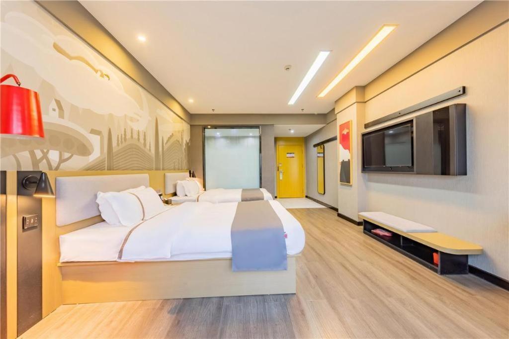 Thank Inn Hotel Hubei Wuhan Caidian Zhong Fa Xincheng Tongji Екстер'єр фото