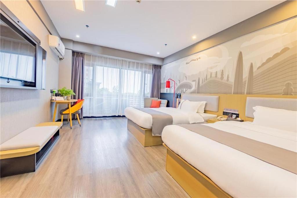 Thank Inn Hotel Hubei Wuhan Caidian Zhong Fa Xincheng Tongji Екстер'єр фото